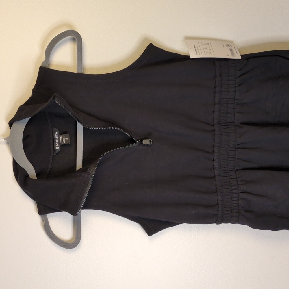 Athleta Retroterry Dress S Black NWT